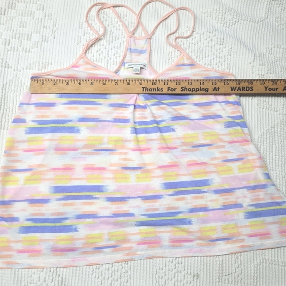 American Eagle Oufitters Colorful Pastel Striped Strappy Tank Top, Size Small - Picture 6 of 6